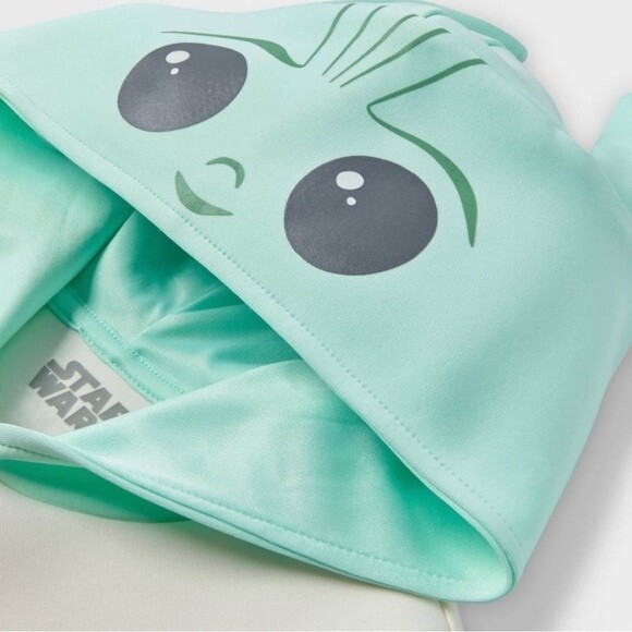Star Wars The Child Grogu/Yoda hoodie dress size Medium ((7-8) - Picture 3 of 16